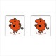 Mr Men Mr Topsy Turvy - Cufflinks (Square)