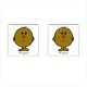 Mr Men Mr Quiet - Cufflinks (Square)