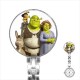 Shrek Group Hug - Stainless Steel Nurses Fob Watch