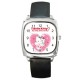 Hello Kitty - Silver Tone Square Metal Watch