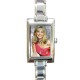 Olivia Newton John - Rectangular Italian Charm Watch