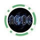 AC / DC Logo - Poker chip Card Guard