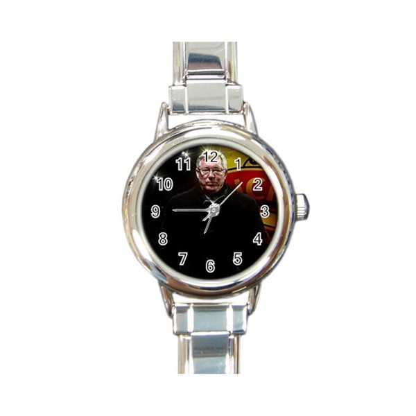 Alex Ferguson - Round Italian Charm Watch - Stars On Stuff