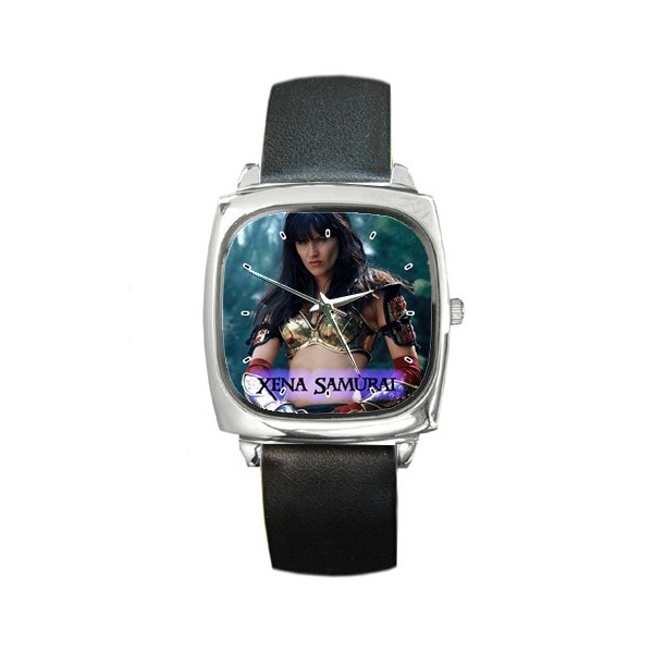 Xena Samurai - Silver Tone Square Metal Watch - Stars On Stuff